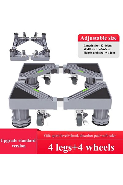 Choice4 4 legs- 4 wheels Universal Base Washing Machine Stand Lifting Fridge ...