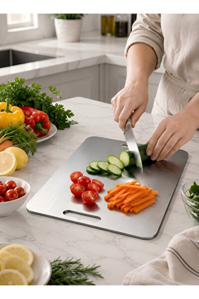 Generica 304 stainless steel household thin-cutting board - hanging polished ...