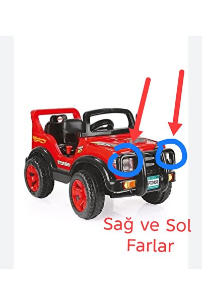Evrensel 8169 Nitro/ Tiago 6 Voltluk Jeep Için Sadece Sağ ve Sol Farlar (Caml...
