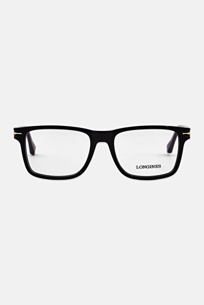 LONGINES Men LG5008-H Square Eyeglasses, Black