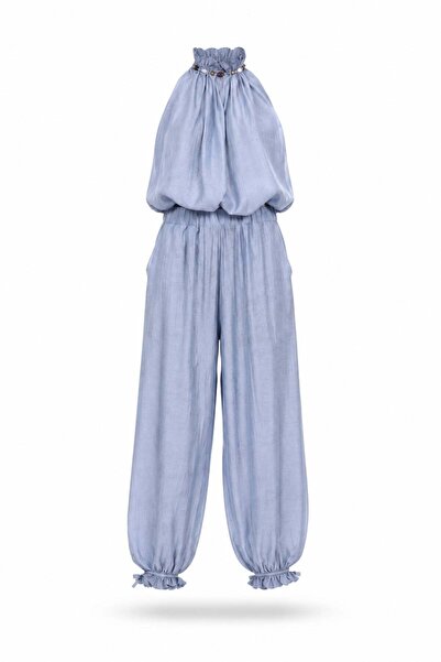 5in1Canpolat Light Blue Blouse Shalwar Trousers Set 580977