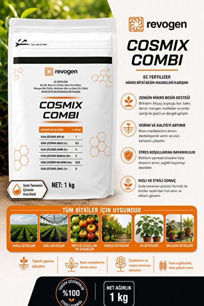 COSMIX COMBI 1 KG Mikro Besin Gübresi | Demir Çinko Mangan İçeren Bitki Besini