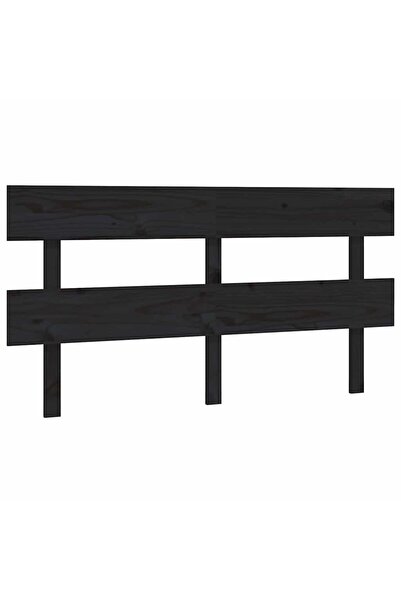 vidaxl Tăblie de pat, negru, 164x3x81 cm, lemn masiv de pin
