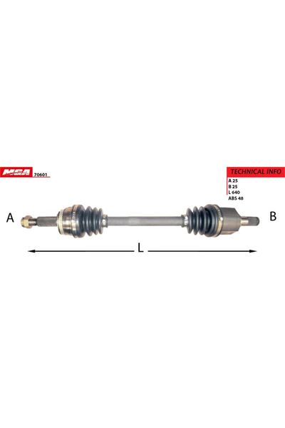 AKS KOMPLE SOL HYUNDAI ACCENT ERA 1.4 1.6 2006-/ ABSLI