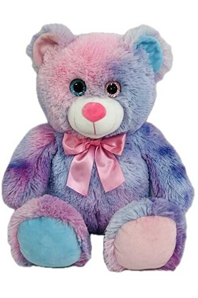JPT Pink Plush Teddy Bear with Blue Details, 54 cm