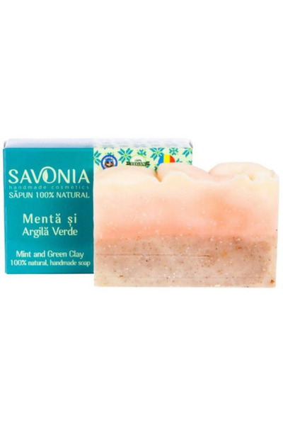 Savonia Sapun cu Menta si Argila Verde Savonia, 90 g