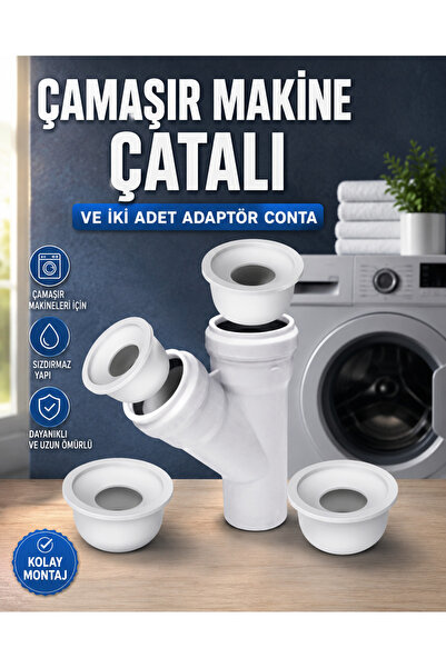 Genel Markalar ÇAMAŞIR MAKİNESİ GİDER ÇOĞALTMA ÇATALI VE İKİ ADET ADAPTÖR CON...