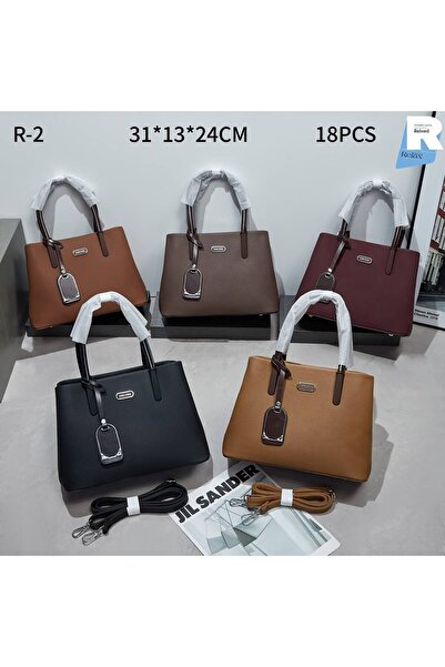 Relax for bags Vintage Women's Tote Bag in Textured Leather with Metal Mirror...