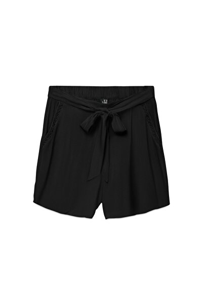 Vero Moda Șorturi de damă din material textil 10323630 Negru