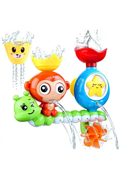 LeanToys Играчки Лийн Тойс Маймуна-гъсеница, водна каскада, вендузи и 360 гра...