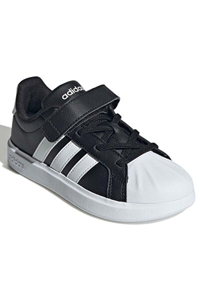 adidas Streettalk El C Orthopedic Children's Sports Shoes Black-White