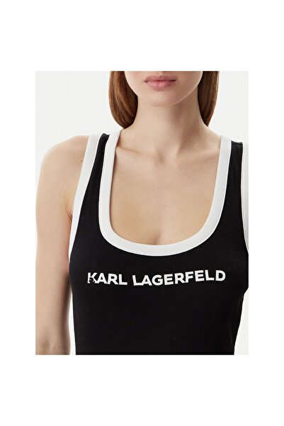 Karl Lagerfeld Γυναικείο Καθημερινό Φόρεμα B2W46087 Μαύρο