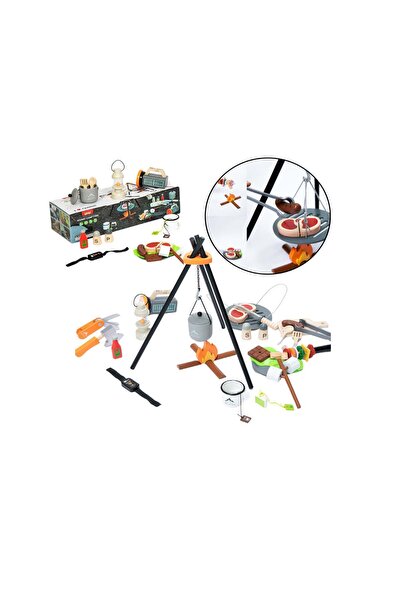 LEAN Set de joacă pentru camping pentru copii, 45 piese, 41 x 15.5 x 8.5 cm, ...