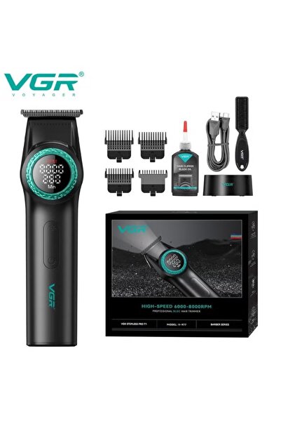 VGR V-977 Professional Hair Trimmer for Men, 8000 RPM T-Blade Trimmer, Wirele...