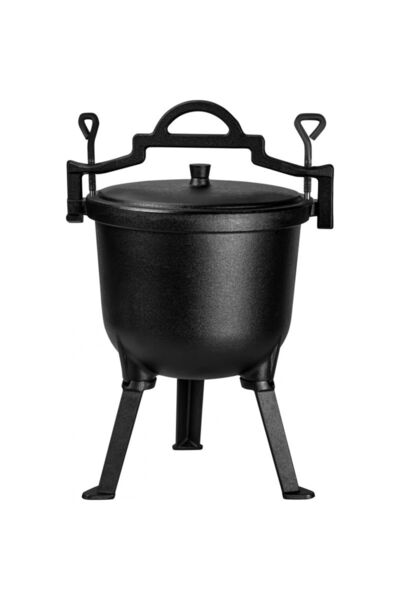 Kraft&dele Cazan de vânătoare din fontă, 8 l, KD 4186