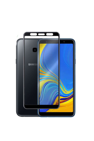 Borofone Πλήρους Κάλυψης Σκληρυμένο Γυαλί Μαύρο (Samsung Galaxy A6 Plus & Sam...