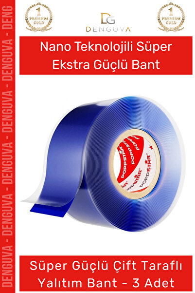 Denguva #Bant Nano VHB Şeffaf Güçlü Traceless Yıkanabilir Çift Taraflı Siliko...