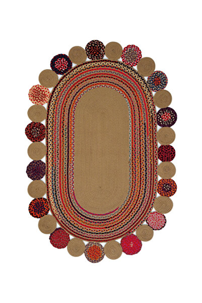 Rugs Modern Halı Rugs Modern Home - Savana Modern Oval Hasır Dokulu Halı