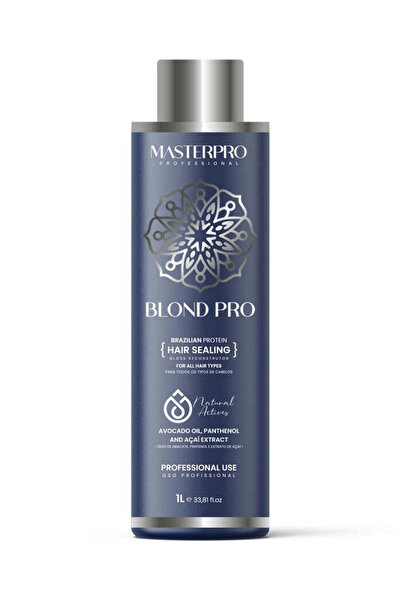 MasterPro BlondPro Brazilian Protein Hair Treatment 1L – Anti-Frizz Hair Smoo...