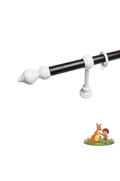 KLEIDECO Galerie simpla perdea MINIMALIST, Plastic, Diametru 28 mm, 320 cm, N...