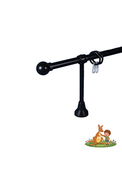 KLEIDECO Simple curtain rail PORTO, Plastic, Diameter 16 mm, APPLE ends, 340 ...