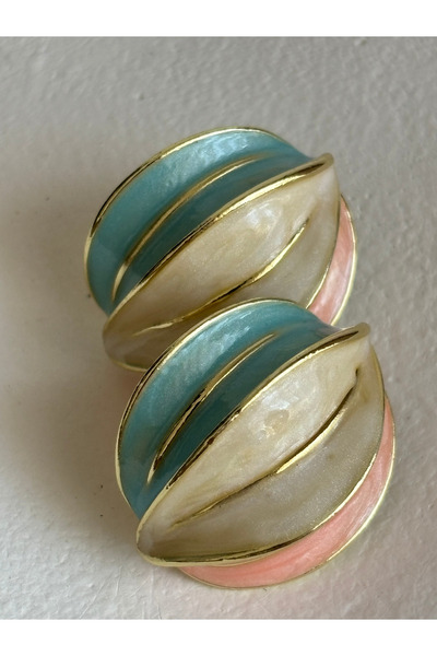 BHR AKSESUAR Colored Earrings (3 cm)