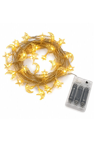 T Tersely Ramadan Decorative Star and Moon String Lights - 3 meters/9.8 feet,...