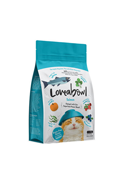Loveabowl لوف ابول طعام جاف للقطط بالسلمون حجم 1كج