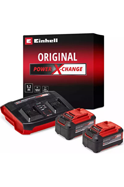Einhell Kit incarcator dublu si acumulatori Classic Power X-Change 2 x 5.2 Ah