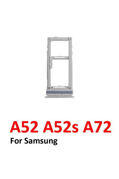 Choice6 Silver For A52 A52s A72 4G 5G Phone New SIM Card Tray Housing Micro S...