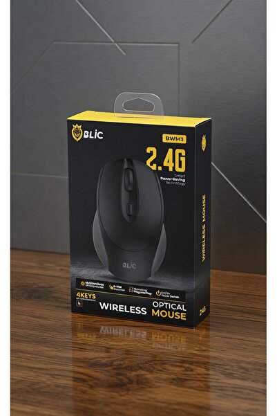 Blic - BWM3 (SİYAH) KABLOSUZ MOUSE (2.4G) (KABLOSUZ)