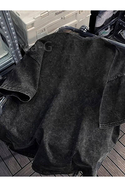 Ornella Studio قميص رجالي بأكمام قصيرة بوزن 230 جرام، بتصميم عتيق مطبوع - تصم...