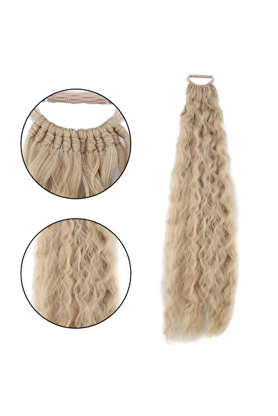 colezium Rubber Buckle Ponytail Fluffy Afro Daal / Auburn White Platinum High...