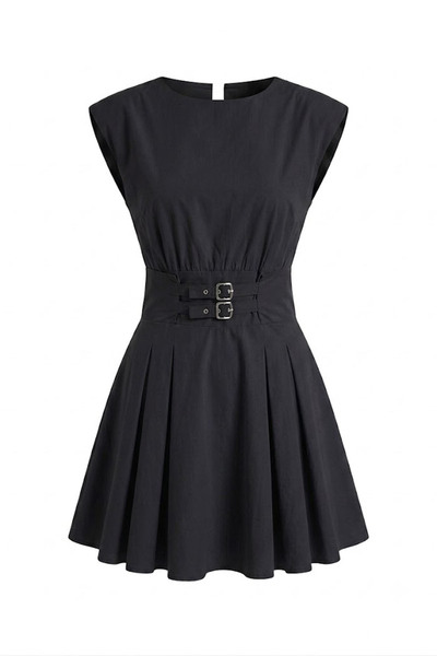 Noa&Noa Self-Belted Mini Dress Black