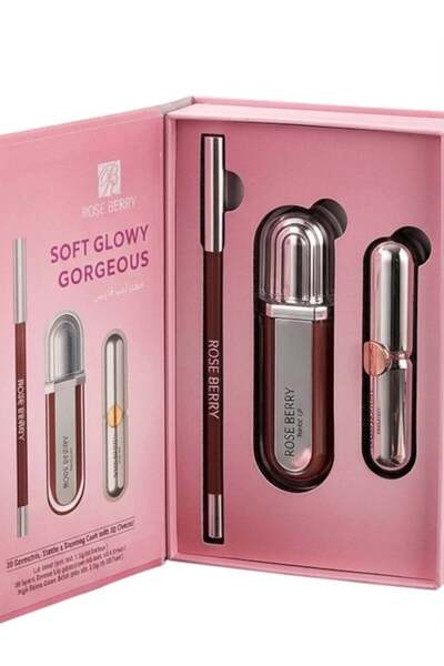 roseberry ROSE BERRY SOFT GLOWY GORGEOUS Lip Liner 3d Hydra Xtreme Lip gloss ...