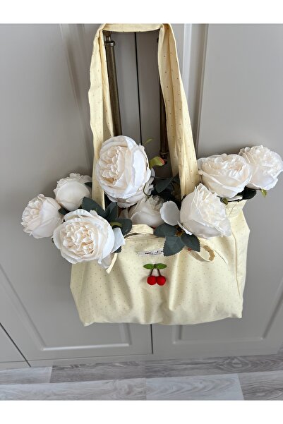 ToffyStore Sari Polka Dot Bag with Cherry Detail