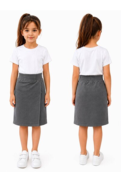 Dıgıl Kids Kız Çocuk Penye Şort Etek İlkokuk Ortaokul