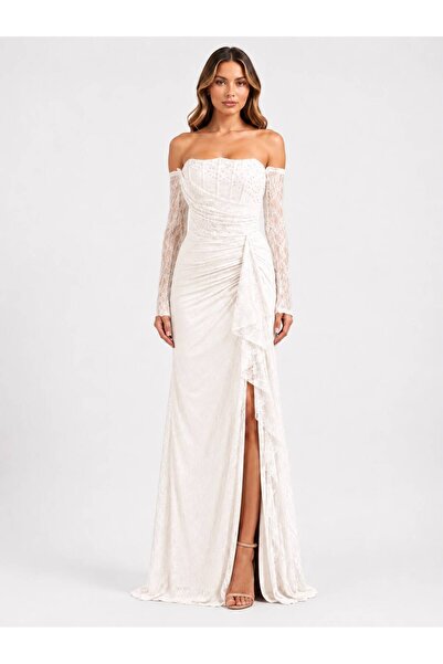 Luna Bride Dantel Detaylı Romantik Abiye