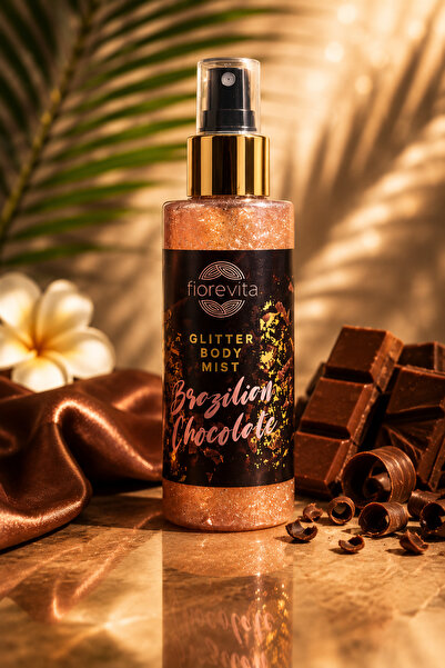 Fiorevita Spray de Corp cu Sclipici Brazilian Chocolate 125 ml – Body Mist Pa...