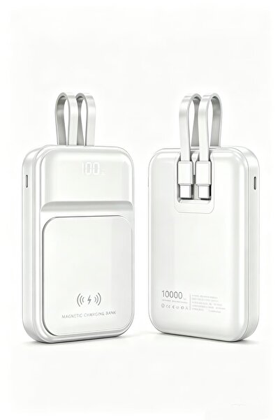 Bleco This 10000mAh high-capacity power bank features a built-in USB-C Lightn...