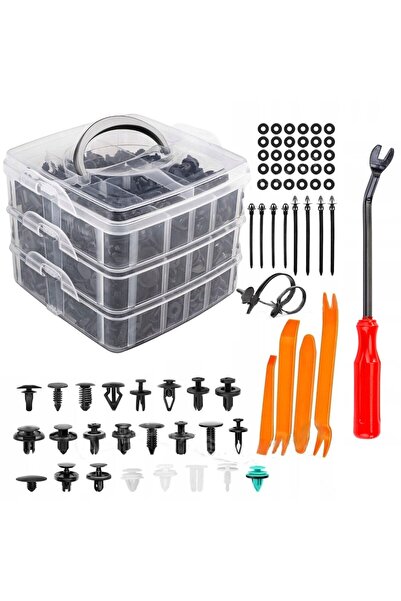 Silverina Set de cleme și știfturi auto pentru tapițerie 800EL+45 accesorii