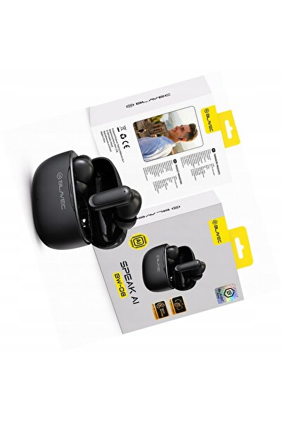 Blavec Căști TWS BW-08 traducător AI negre în timp real pentru Samsung Galaxy...