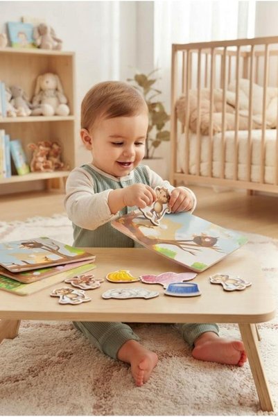 Tıfıl Toys Velcro Animals Story Cards – 3D Educational and Developmental Children's Play Set with 24 Figures