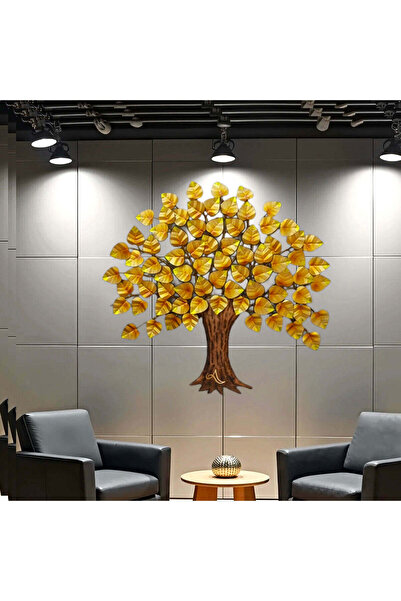 Al Athar Arts Hand Painted Metal Heart-Shaped Tree Wall Art Elegant Decorativ...
