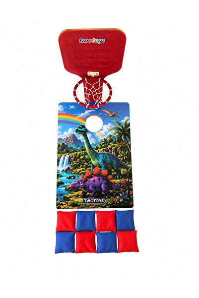 Kids Twotoys Ahşap Mini Cornhole ve Basketbol Oyunu - Ev ve Bahçe İçin Uygun ...