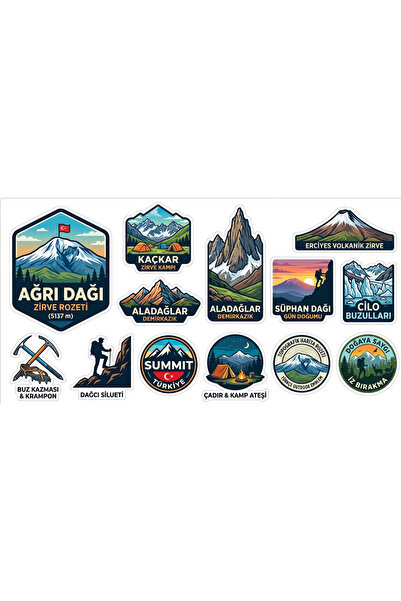 TELLGRAF Mountains of Turkey Themed Sticker Set (21X30 cm 1 Set)