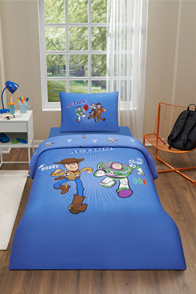 Özdilek Toy Story Action Single Disney Licensed Elastic Children's Duvet Cove...