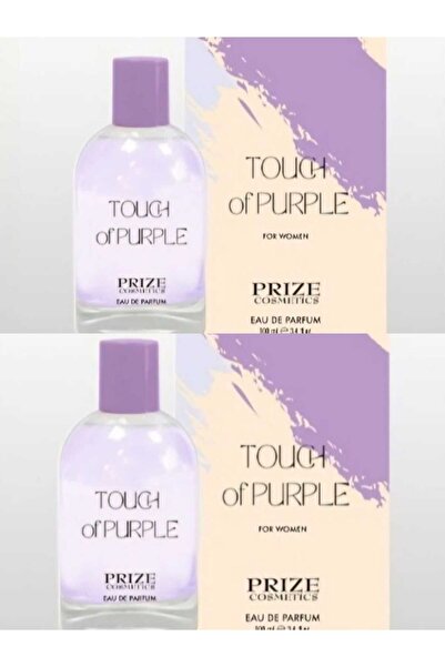 Prize Cosmetics 2 adet Touch of Purple EDP For Women 100 ML