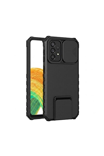 DARA Θήκη Defender με Βάση για Samsung Galaxy A33 5G, Μαύρο, Ρυθμιζόμενο, Αντ...