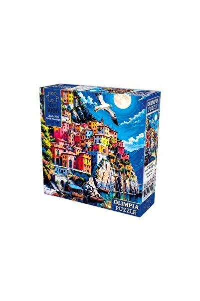 Ks Games Olimpia Colorful Hills Under Moonlight 1000 Parça Puzzle